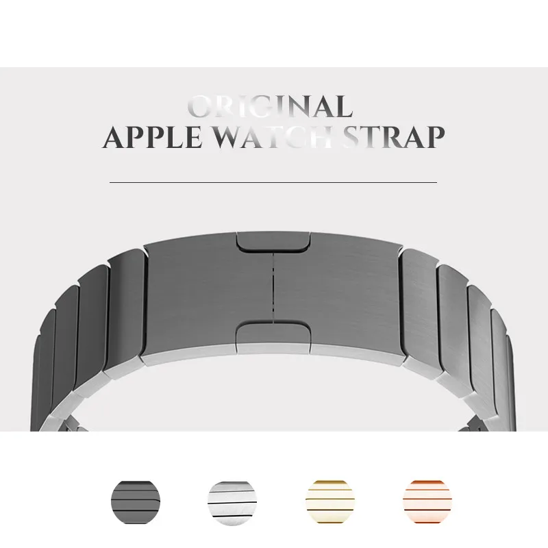 Stainless Steel Original Buckle Metal Strap For Apple Watch band 38mm 42mm adjustable Metal Link Band For iWatch Series 2 3 4 5
Stainless Steel Original Buckle Metal Strap For Apple Watch band 38mm 42mm adjustable Metal Link Band For iWatch Series 2 3 4 5