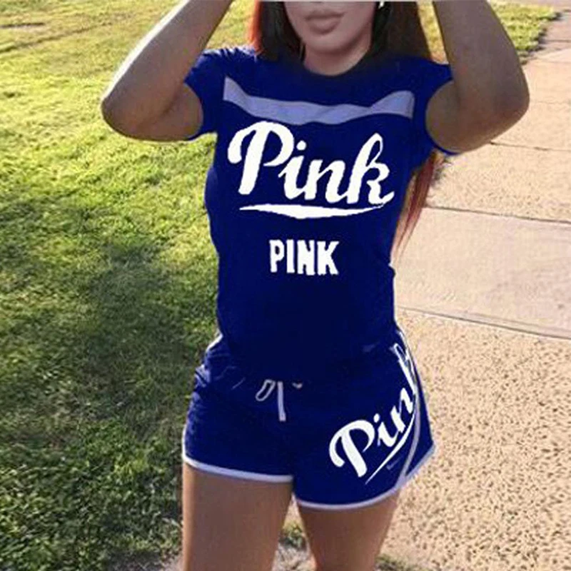 2019 Women Two Piece Set Letters Print Short Sleeve Top Shorts Summer Sporting Tracksuit Outfits Casual Female Dropship
2019 Women Two Piece Set Letters Print Short Sleeve Top Shorts Summer Sporting Tracksuit Outfits Casual Female Dropship