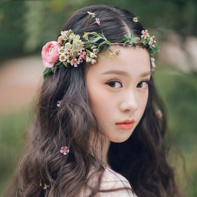 Summer Women Flower Wreath Festival Wedding Girls Party Floral Garlands Crown Floral Halo Flower Coronet Anadem Bridal Headdress
Summer Women Flower Wreath Festival Wedding Girls Party Floral Garlands Crown Floral Halo Flower Coronet Anadem Bridal Headdress