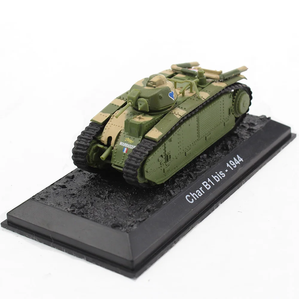 12009 масштаб 1:72 литый под давлением армейский Танк модель CharB1 bis 1944 военный Игрушка
