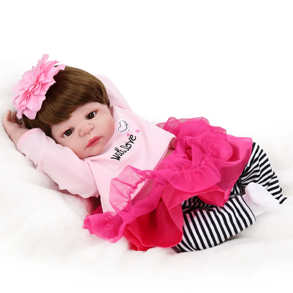 Boneca bebes reborn 23" 57cm Full silicone vinyl reborn baby dolls toys for children gift lol princess doll
Boneca bebes reborn 23" 57cm Full silicone vinyl reborn baby dolls toys for children gift lol princess doll