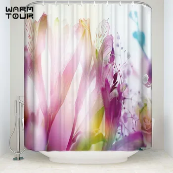 Extra Long Fabric Bath Shower Curtains 36 x 78 Inches Abstract Gradient Flowers Mildew-resistant Bathroom Decor Sets with Hooks 
Extra Long Fabric Bath Shower Curtains 36 x 78 Inches Abstract Gradient Flowers Mildew-resistant Bathroom Decor Sets with Hooks