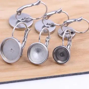 onwear 10pcs Fit 8mm 10mm 12mm cabochon earring base settings stainless steel lever back bezel blanks diy jewelry findings
onwear 10pcs Fit 8mm 10mm 12mm cabochon earring base settings stainless steel lever back bezel blanks diy jewelry findings