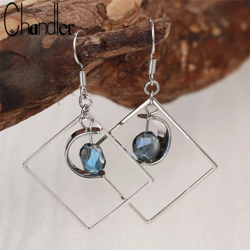 Chandler High Quality Big Square Blue Stone Dangle Drop Earrings For Women Geometrical Plated Moon Boucle d'oreille oorbellen
Chandler High Quality Big Square Blue Stone Dangle Drop Earrings For Women Geometrical Plated Moon Boucle d'oreille oorbellen