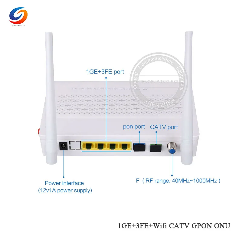 2019 Hottest 1GE+3FE +CATV +WIFI GPON/EPON ONU ONT router compatiable for Huawei, ZTE GPON EPON ONT,English version with EU plug
2019 Hottest 1GE+3FE +CATV +WIFI GPON/EPON ONU ONT router compatiable for Huawei, ZTE GPON EPON ONT,English version with EU plug