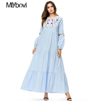 4XL Muslim women Long sleeve Abaya Dress maxi abaya Islamic women dress clothing robe kaftan Moroccan fashion Blue embroidey
4XL Muslim women Long sleeve Abaya Dress maxi abaya Islamic women dress clothing robe kaftan Moroccan fashion Blue embroidey