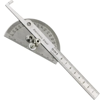 1pc Stainless Steel 180 Degree Protractor Finder Rotary Ruler For Woodworking Measuring Tool
1pc Stainless Steel 180 Degree Protractor Finder Rotary Ruler For Woodworking Measuring Tool