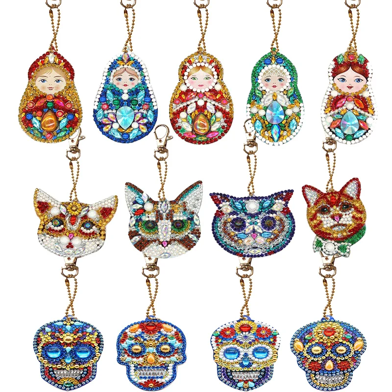 1/4/5 PCS DIY Full Drill Special Diamond Painting Keychain Christmas Tree Keychain Women Bag Pendant Keychains Jewelry Key Ring
1/4/5 PCS DIY Full Drill Special Diamond Painting Keychain Christmas Tree Keychain Women Bag Pendant Keychains Jewelry Key Ring