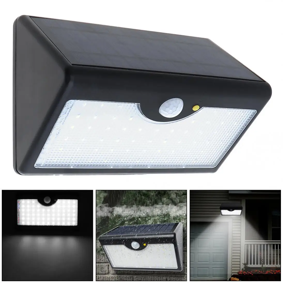 New Super Bright Upgraded 60 LED Rechargeable Solar Power PIR Motion Sensor Wall Light with Five Modes In One Solar Lamps
New Super Bright Upgraded 60 LED Rechargeable Solar Power PIR Motion Sensor Wall Light with Five Modes In One Solar Lamps