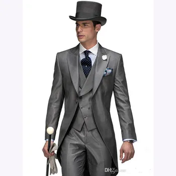 2017 New Design terno masculino grey Groom men suit Tuxedos wedding suits for men best mens Suits Jacket+Pants+Tie+Vest
2017 New Design terno masculino grey Groom men suit Tuxedos wedding suits for men best mens Suits Jacket+Pants+Tie+Vest