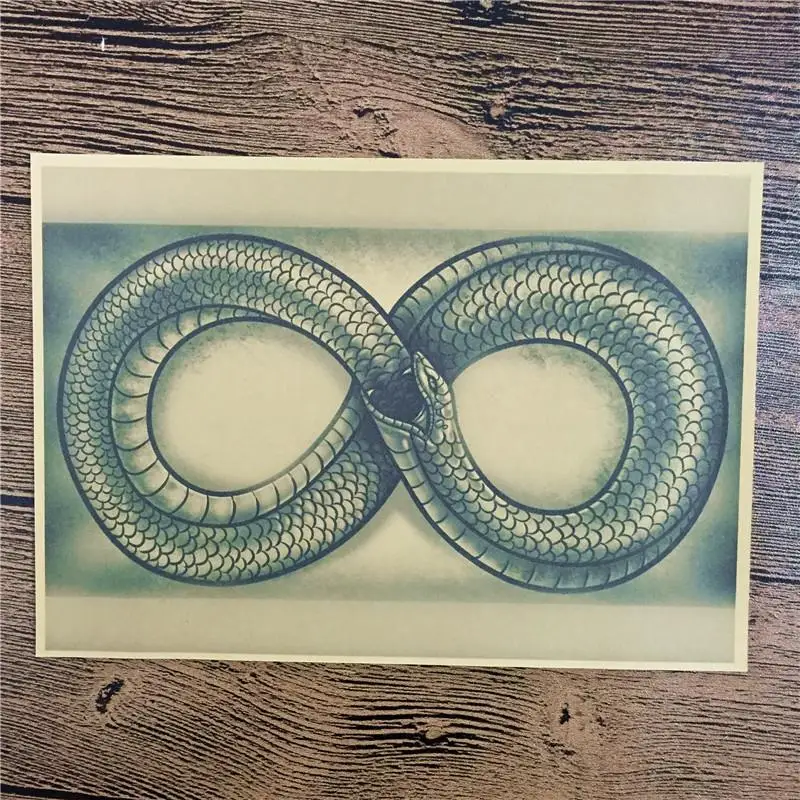 Top fashion RMFC-091 "Snake self-mutilation" vintage kraft paper wall art sticker poster vintage pictures for house bar 42x30 cm
Top fashion RMFC-091 "Snake self-mutilation" vintage kraft paper wall art sticker poster vintage pictures for house bar 42x30 cm