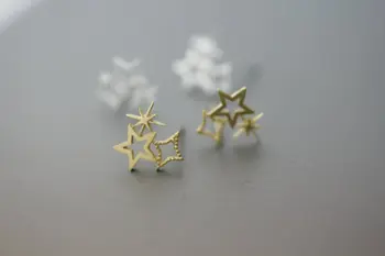 Fashion Triple Star Silver studs earrings Hollow out the stars For Women Wholesale
Fashion Triple Star Silver studs earrings Hollow out the stars For Women Wholesale