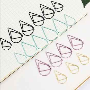 50pcs/pack Metal Material Drop Shape Paper Clips Gold Silver Color Funny Kawaii Bookmark Office Shool Stationery Marking Clip 
50pcs/pack Metal Material Drop Shape Paper Clips Gold Silver Color Funny Kawaii Bookmark Office Shool Stationery Marking Clip