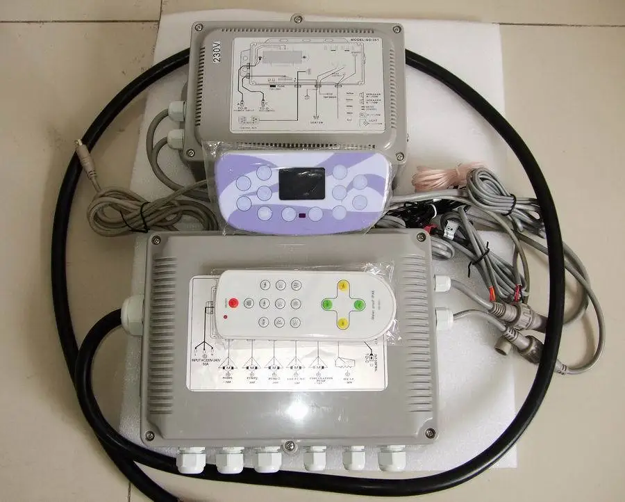 Chinese Set bathtub Controller Pack GD361 hot tub spa Controller panel + Control box
Chinese Set bathtub Controller Pack GD361 hot tub spa Controller panel + Control box