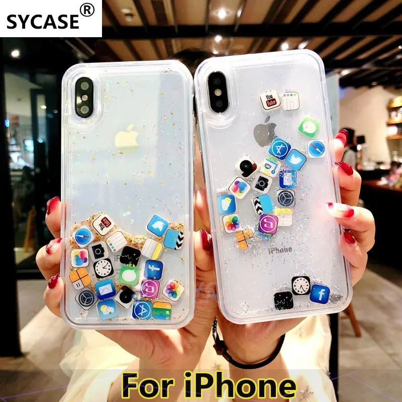 SYCASE Liquid quicksand icon case For iPhone 6 6S 7 8 Plus X XR Xs max case Dynamic Liquid Hard PC back clear protective cover
SYCASE Liquid quicksand icon case For iPhone 6 6S 7 8 Plus X XR Xs max case Dynamic Liquid Hard PC back clear protective cover