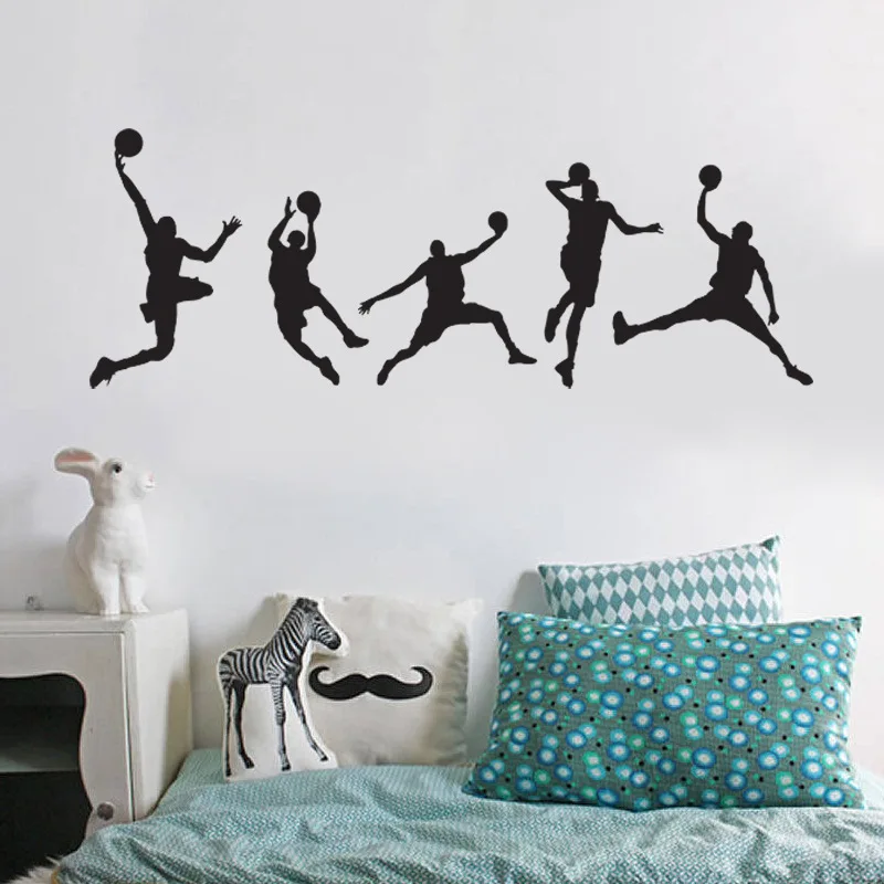 personalized decorative wall stickers boy playing basketball sports mural bedroom living room decorative remove sticker - Sports Wall Stickers For Bedrooms personalized decorative wall stickers boy playing basketball sports mural bedroom living room decorative remove sticker - Sports Wall Stickers For Bedrooms