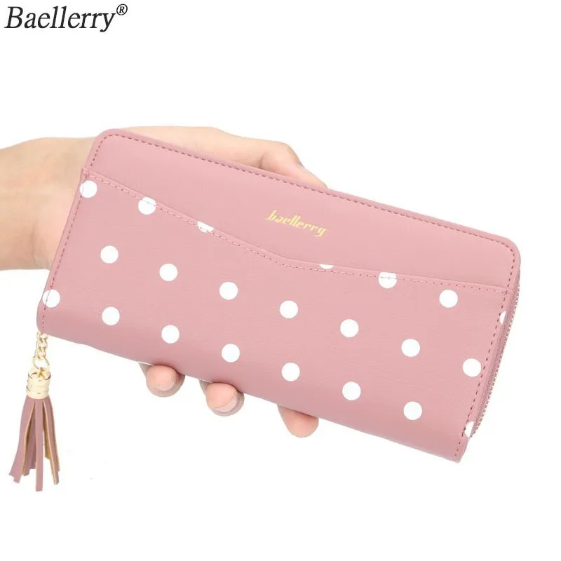 Baellerry Women Wallet PU Leather Tassel Zipper Women Wallets Long Wallets Clutch Purses Red Card Holder Fashion Dot Coin Purse 
Baellerry Women Wallet PU Leather Tassel Zipper Women Wallets Long Wallets Clutch Purses Red Card Holder Fashion Dot Coin Purse
