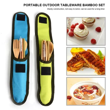 Cute Outdoor Cooking Bamboo Travel Utensils Cutlery Flatware Set Fork Cutter Spoon Chopsticks Straw Cleaning Brush Office HY99
Cute Outdoor Cooking Bamboo Travel Utensils Cutlery Flatware Set Fork Cutter Spoon Chopsticks Straw Cleaning Brush Office HY99