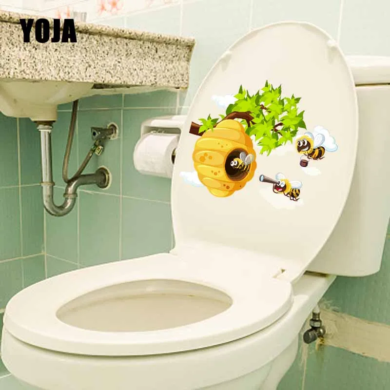 YOJA 22.9X19.5CM A Swarm Of Bees And Honeycombs Cartoon Toilet Seat Decal Wall Sticker Home Decor T5-0945
YOJA 22.9X19.5CM A Swarm Of Bees And Honeycombs Cartoon Toilet Seat Decal Wall Sticker Home Decor T5-0945