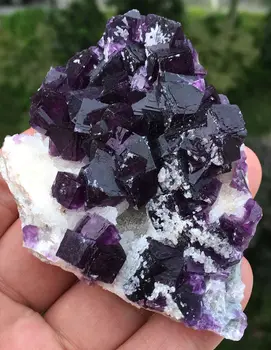 134g Nature Cubic PURPLE FLUORITE CRYSTAL CLUSTER Mineral Specimen amethyst geode
134g Nature Cubic PURPLE FLUORITE CRYSTAL CLUSTER Mineral Specimen amethyst geode
