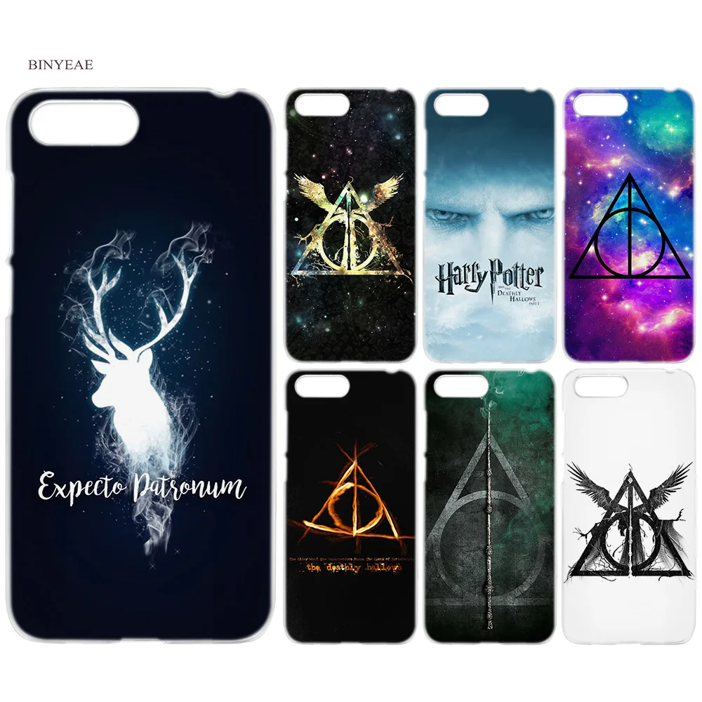 

BINYEAE Harry Potter Deathly Hallows Hard Case Cover for Huawei Y6 Y3 Y9 Y7 2018 Honor 10 9 Lite Mini 7S 7C 7A Pro 2017