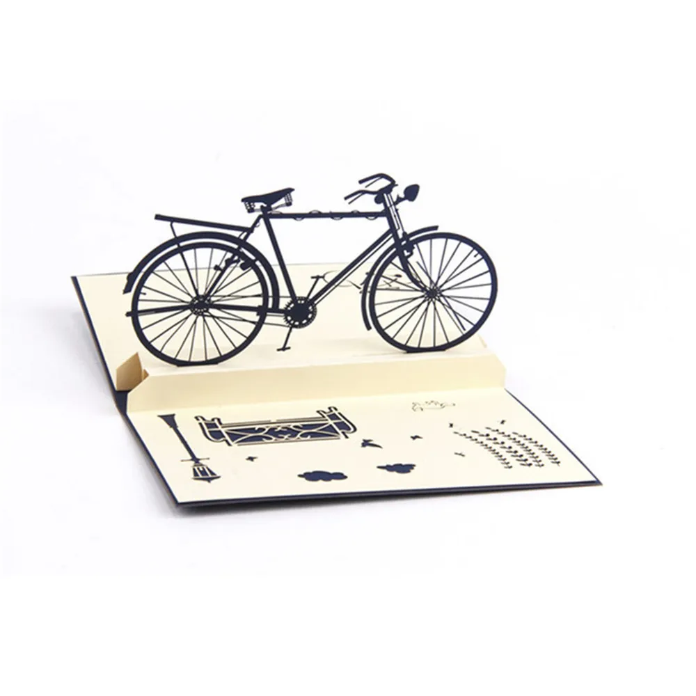 2019 Creative DIY 3D Handmade Greeting Card Paper Vintage Bike Laser Cut Greeting Card Postcard Festival Gift for Children
2019 Creative DIY 3D Handmade Greeting Card Paper Vintage Bike Laser Cut Greeting Card Postcard Festival Gift for Children