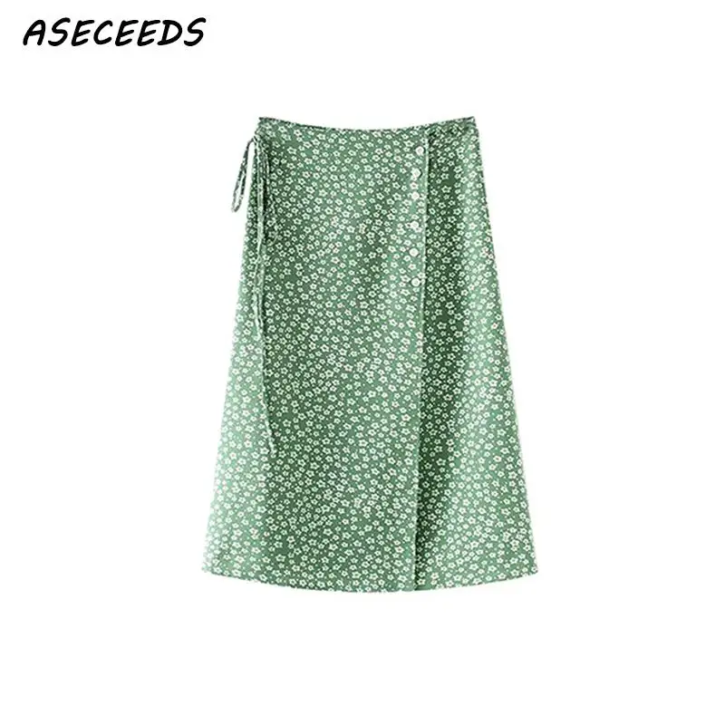 Korean style fashion bohemian boho vintage green floral print high skirts womens button wrap midi skirt streetwear clothes
Korean style fashion bohemian boho vintage green floral print high skirts womens button wrap midi skirt streetwear clothes