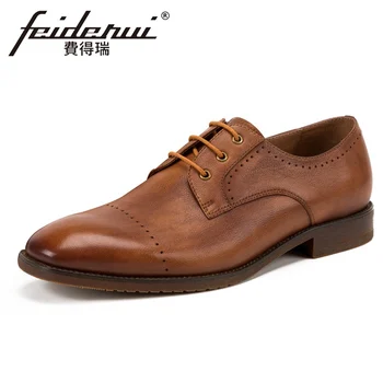 New Breathable Genuine Leather Men's Handcrafted Derby Footwear Round Toe Lace up Man Formal Wedding Party Brogues Shoes KUD207
New Breathable Genuine Leather Men's Handcrafted Derby Footwear Round Toe Lace up Man Formal Wedding Party Brogues Shoes KUD207