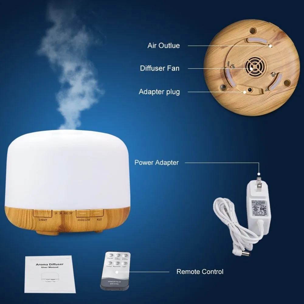 Air Aroma Diffuser Ultrasonic Humidifier Oil Cool Mist Humidifier Purifier Colorful LED Lights 300ml Water Capacity
Air Aroma Diffuser Ultrasonic Humidifier Oil Cool Mist Humidifier Purifier Colorful LED Lights 300ml Water Capacity