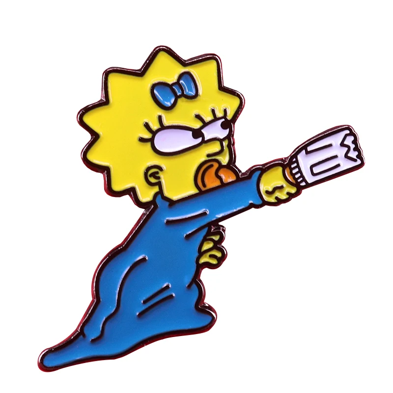 Maggie Simpson brooch The Simpsons pin cute cartoon badge hat shirt backpack accessories
Maggie Simpson brooch The Simpsons pin cute cartoon badge hat shirt backpack accessories
