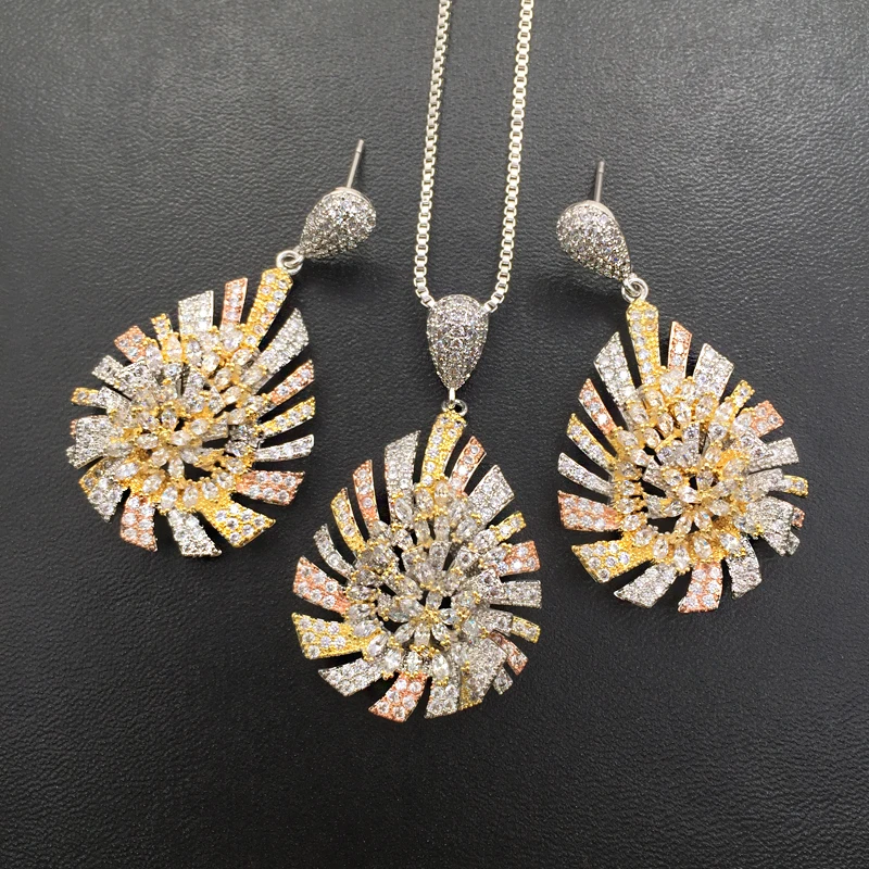 LanRuiSha Jewelry Set Distinctive Feather Water Drop Full Zircon Micro Plated Necklace with Earrings Anniversary Bridal Best Gif
LanRuiSha Jewelry Set Distinctive Feather Water Drop Full Zircon Micro Plated Necklace with Earrings Anniversary Bridal Best Gif