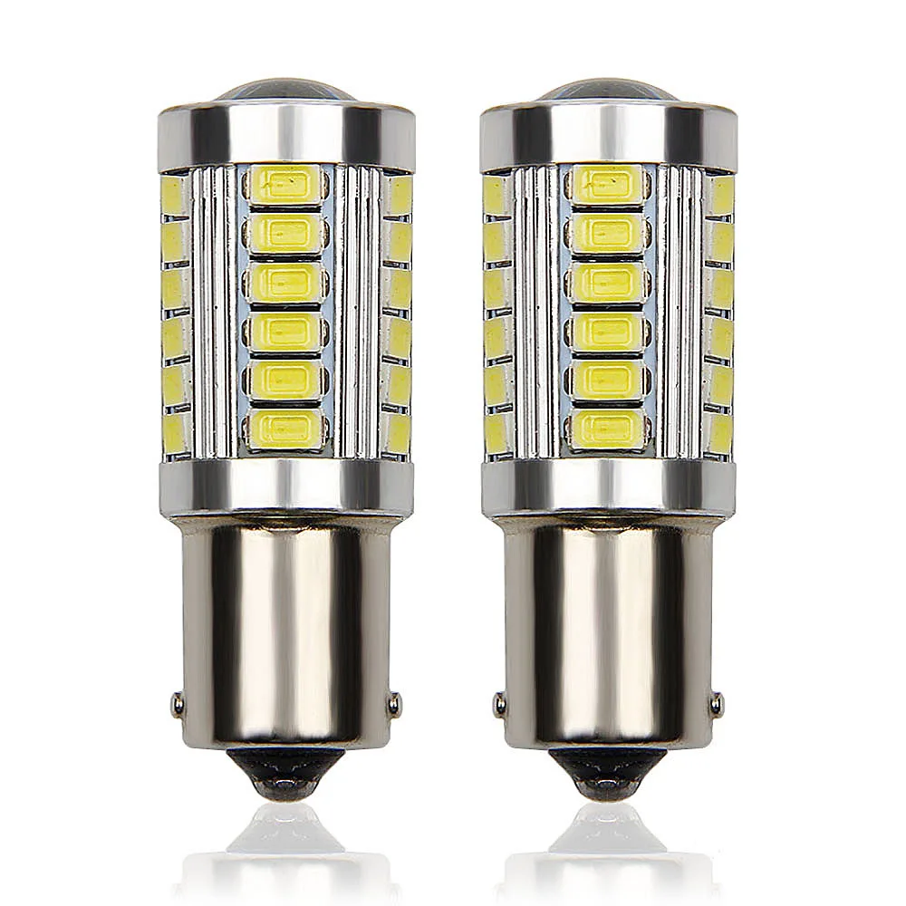 Leites 2Pcs Strobe Flashing Led T25 3157 S25 P21W 1156 BA15S 1157 7443 5630 33SMD LED Car Auto Led Bulb Light 33led DC 12V (3)
