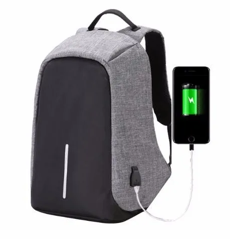 USB charging backpack anti thief