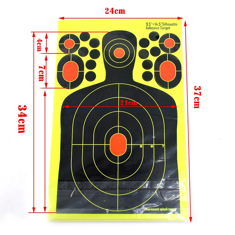 Adhesive Stick and Splatter for Hunting, Shooting Silhouette Sticker, Reactive Man Silhouette, 9.5x14.5 in, 20PCs, New
Adhesive Stick and Splatter for Hunting, Shooting Silhouette Sticker, Reactive Man Silhouette, 9.5x14.5 in, 20PCs, New