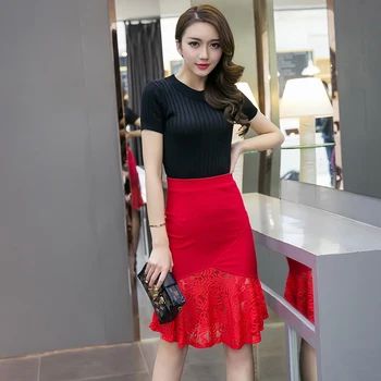 New Arrival 2019 Spring Empire Skirt Plus Size Women Sexy Skirt Lace Stitching Elastic Bag Hip Solid Plus Size Skirt 160B 25
New Arrival 2019 Spring Empire Skirt Plus Size Women Sexy Skirt Lace Stitching Elastic Bag Hip Solid Plus Size Skirt 160B 25