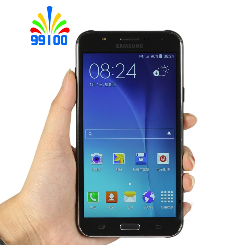 Разблокированный сотовый телефон Samsung Galaxy J7 J700F с двумя Sim картами Восьмиядерный 1