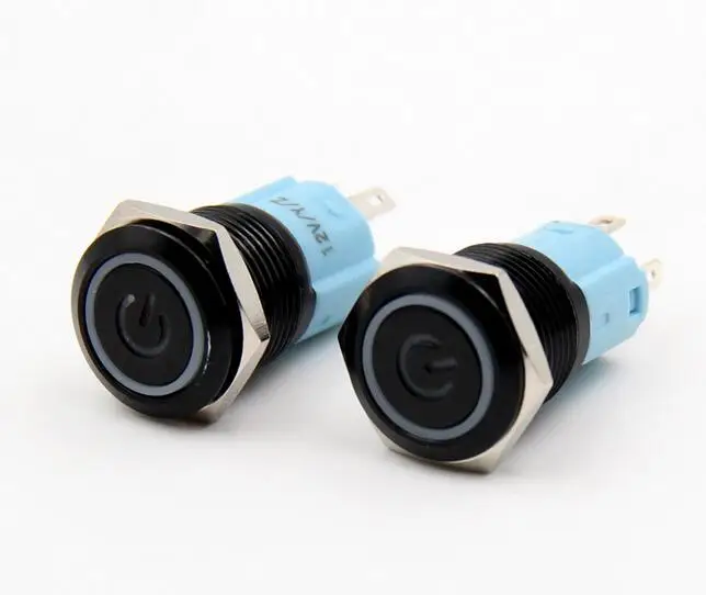 Momentary 16mm 5V 12v 24V 220V Black Metal self-locking Push Button Switch Led Latching ON-OFF Switch Sales fixed pushbutton
Momentary 16mm 5V 12v 24V 220V Black Metal self-locking Push Button Switch Led Latching ON-OFF Switch Sales fixed pushbutton
