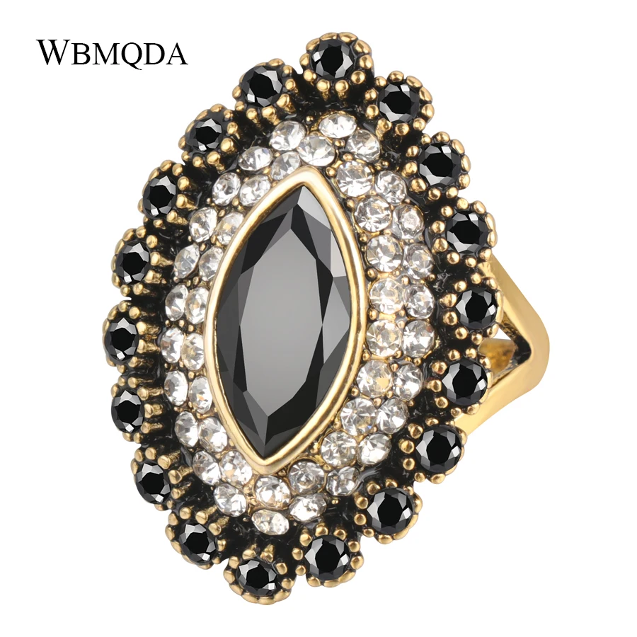 Wbmqda Super Vintage Ring Collection Fashion Antique Gold Crystal Resin Party Rings For Women Wedding Jewelry Wholesale
Wbmqda Super Vintage Ring Collection Fashion Antique Gold Crystal Resin Party Rings For Women Wedding Jewelry Wholesale