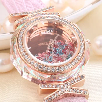 Fashion Watch Pink Crystal Quicksand Watch Women's Fashion Trend Rhinestone Atmosphere Personality Leisure Belt Women's Watch
Fashion Watch Pink Crystal Quicksand Watch Women's Fashion Trend Rhinestone Atmosphere Personality Leisure Belt Women's Watch