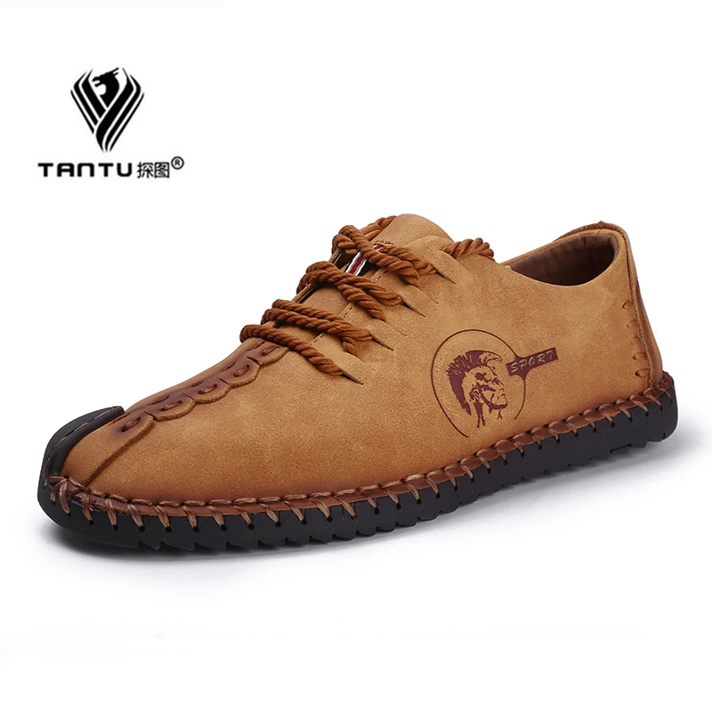 Spring Fashion Leather Shoes Men Full Handtailor Vintage Sneakers Moccasins Non-slip Flats Loafers Casual Shoes Men Plus Sizes48
Spring Fashion Leather Shoes Men Full Handtailor Vintage Sneakers Moccasins Non-slip Flats Loafers Casual Shoes Men Plus Sizes48