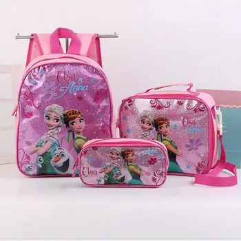 Fashion Kids Girls Cartoon Elsa Princess Schoolbags Cute Kids Backpacks Children School bag 3 Piece Set
Fashion Kids Girls Cartoon Elsa Princess Schoolbags Cute Kids Backpacks Children School bag 3 Piece Set