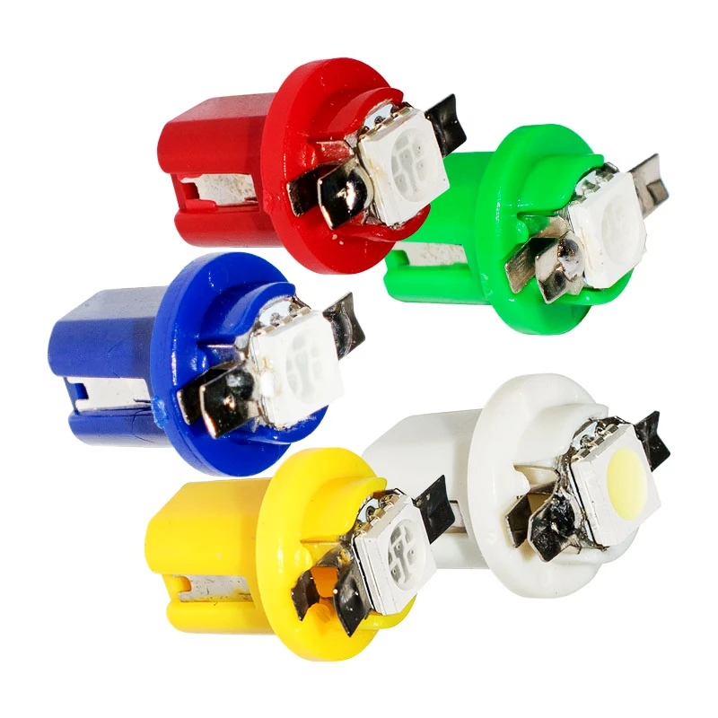 B8.5D 509T B8.5 5050 Led SMD T5 Wedge Lamp Car Gauge Speedo Dash Bulb Dashboard Interior Light blue red green white yellow 12V
B8.5D 509T B8.5 5050 Led SMD T5 Wedge Lamp Car Gauge Speedo Dash Bulb Dashboard Interior Light blue red green white yellow 12V