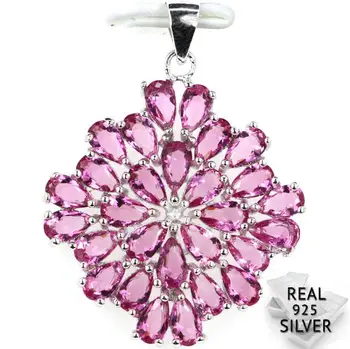Guaranteed Real 925 Solid Sterling Silver 3.6g New Designed Pink Tourmaline CZ Stud Woman's Pendant 33x26mm
Guaranteed Real 925 Solid Sterling Silver 3.6g New Designed Pink Tourmaline CZ Stud Woman's Pendant 33x26mm