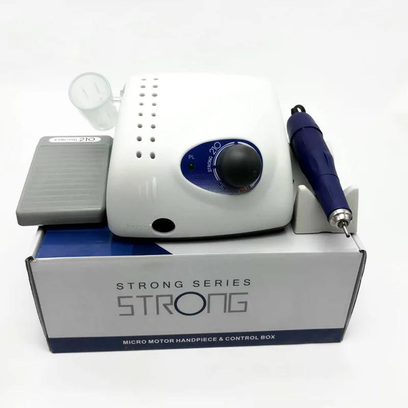 strong drill hot sale 65w micromotor handpiece high speed 35000rpm Strong 210 105L set router bits for manicure
strong drill hot sale 65w micromotor handpiece high speed 35000rpm Strong 210 105L set router bits for manicure