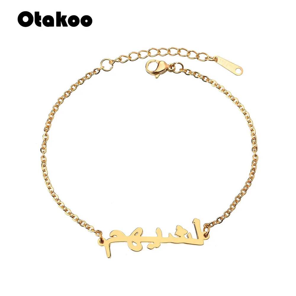 Otakoo 2018 Arabic Statement Bracelets & Bangles Women Men Charm Jewelry Stainless Steel Ketting Gold Pulseira
Otakoo 2018 Arabic Statement Bracelets & Bangles Women Men Charm Jewelry Stainless Steel Ketting Gold Pulseira