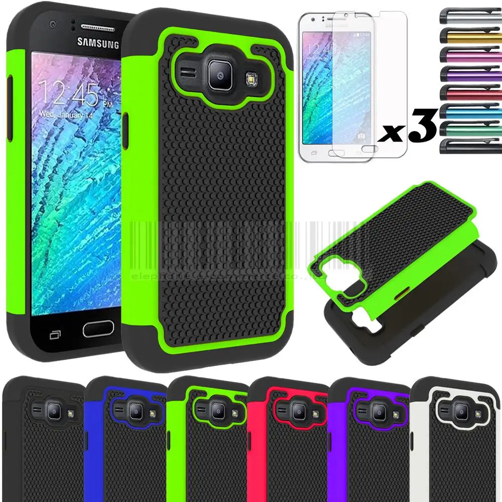 Rugged Hybrid Rubber Impact Armor Hard Dual Layer Case Cover With/Without FILMS STYLUS For Samsung Galaxy J1 J100 J100F
Rugged Hybrid Rubber Impact Armor Hard Dual Layer Case Cover With/Without FILMS STYLUS For Samsung Galaxy J1 J100 J100F