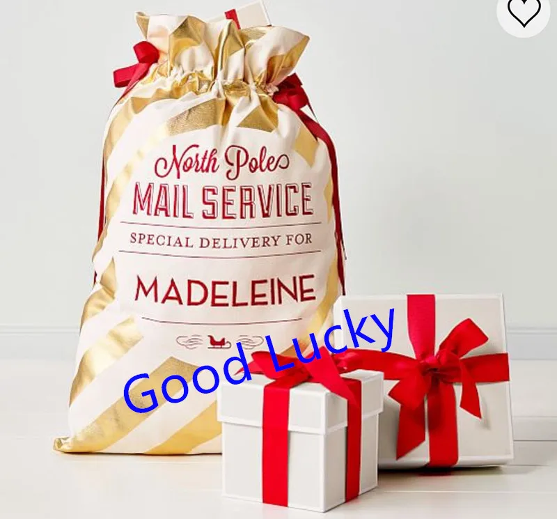 20pcs/lot New Design Excellent quality low price canvas drawstring tote Personalized santa sack gift bag
20pcs/lot New Design Excellent quality low price canvas drawstring tote Personalized santa sack gift bag