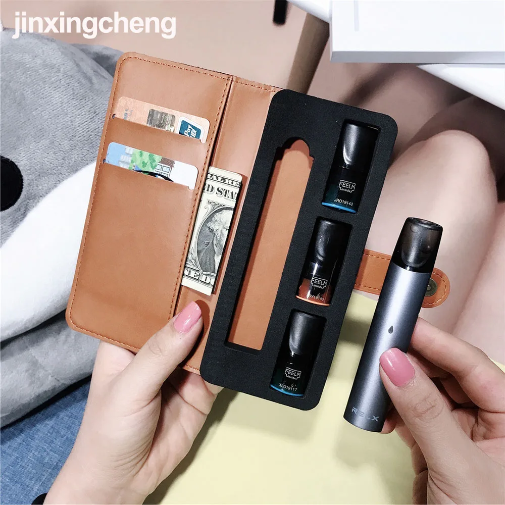 JINXINGCHENG Fashion 2 in 1 Filp Wallet Pouch Case RELX Leather Case +Smoke Holder Protective Accessories With 4 Colors
JINXINGCHENG Fashion 2 in 1 Filp Wallet Pouch Case RELX Leather Case +Smoke Holder Protective Accessories With 4 Colors