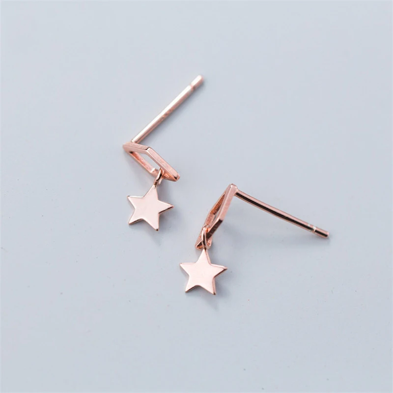 NEWBUY Hot Sale 925 Sterling Silver Star Stud Earrings For Women Girl Silver/Rose Gold Color Earring Female Party Jewelry Gift
NEWBUY Hot Sale 925 Sterling Silver Star Stud Earrings For Women Girl Silver/Rose Gold Color Earring Female Party Jewelry Gift