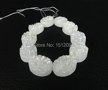 White Titianium Drusy Flat Oval Cabochon Bead,Wholesale Druzy Quartz Pendant Beads,Fashion Stone Loose Beads Jewelry 
White Titianium Drusy Flat Oval Cabochon Bead,Wholesale Druzy Quartz Pendant Beads,Fashion Stone Loose Beads Jewelry
